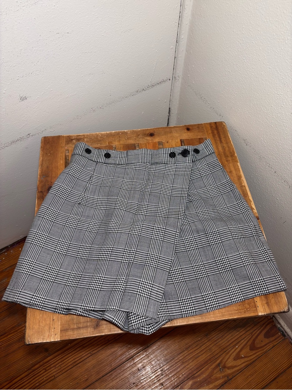 Vintage R Co Houndstooth Skort